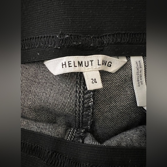 HELMUT LANG Black Pull-On Crop Flare Trousers *AUTHENTIC* - Picture 4 of 4